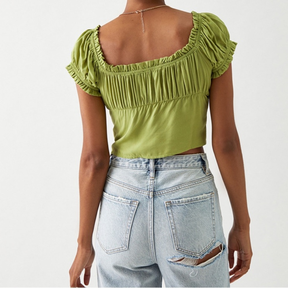 Kendall & Kylie Tie-Front Bustier Top - Picture 3 of 7